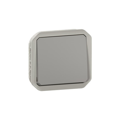 Legrand Grey Push Button Light Switch, 1 Way