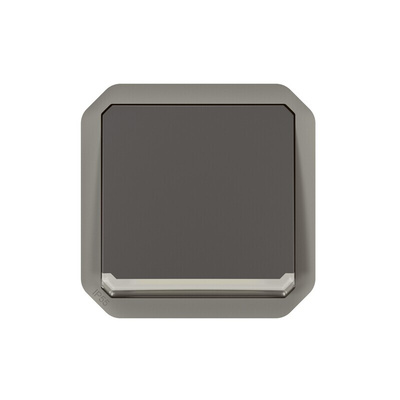 Legrand Grey Push Button Light Switch, 1 Way
