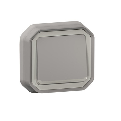 Legrand Grey Push Button Light Switch, 1 Way