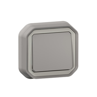 Legrand Grey Push Button Light Switch, 1 Way