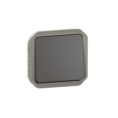 Legrand Grey Push Button Light Switch, 1 Way