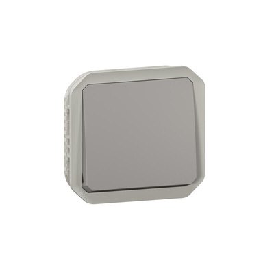 Legrand Grey Push Button Light Switch, 1 Way