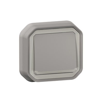 Legrand Grey Push Button Light Switch, 1 Way