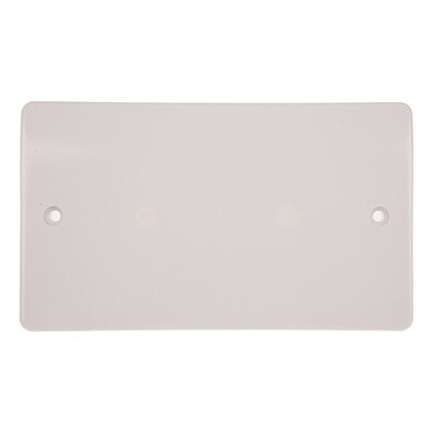 MK Electric White 2 Gang Blanking Plate