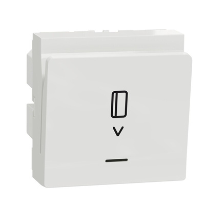 Schneider Electric White Key Card Switch, 8A, New Unica Series