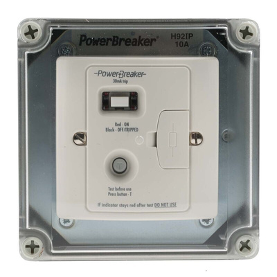 RS PRO 10A, 1 Gang Switched Fused Spur IP67