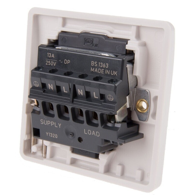 MK Electric 13A, 1 Gang Switched Fused Spur