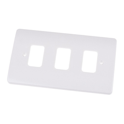 MK Electric White 3 Gang Light Switch Cover