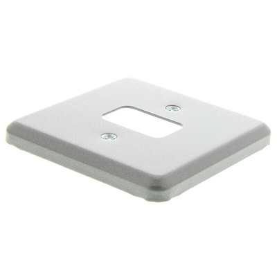 MK Electric Grey 1 Gang Light Switch Cover