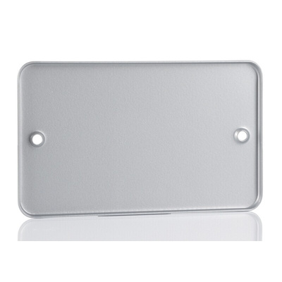 RS PRO Grey 2 Gang Blanking Plate