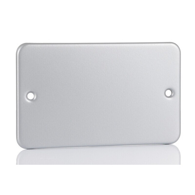 RS PRO Grey 2 Gang Blanking Plate