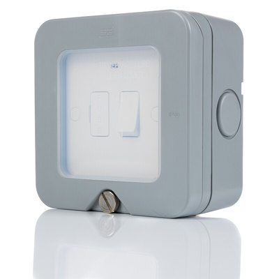 BG Electrical 13A, 1 Gang Switched Fused Spur IP66