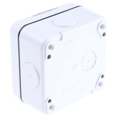 MK Electric White Outdoor Light Switch, 2 Way, 1 Gang, Masterseal