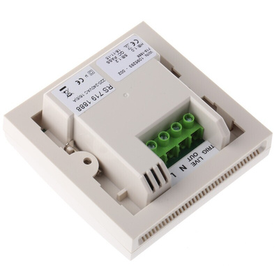 RS PRO White Timer Light Switch, 1 Way, 1 Gang