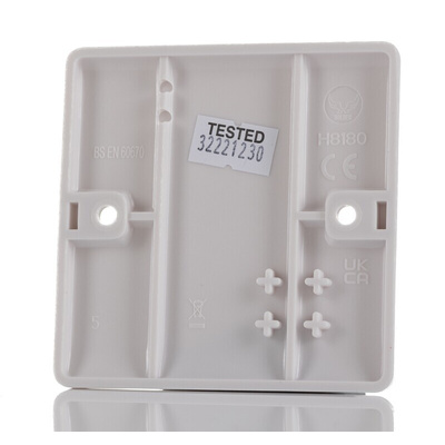 RS PRO White 1 Gang Blanking Plate