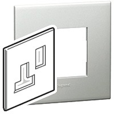 Legrand Silver 1 Gang Light Switch Cover