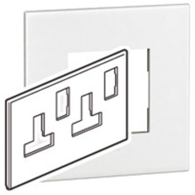 Legrand White 2 Gang Light Switch Cover