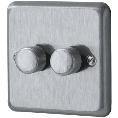 MK Electric 2 Way 1 Gang Dimmer Switch, 230V, 250W