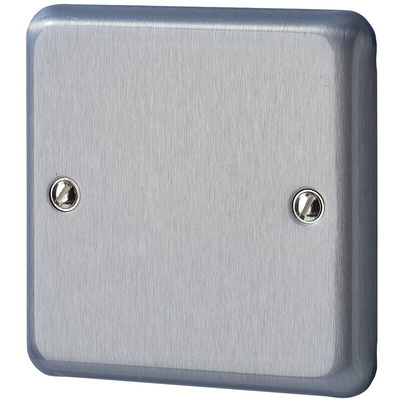 MK Electric Silver 1 Gang Blanking Plate