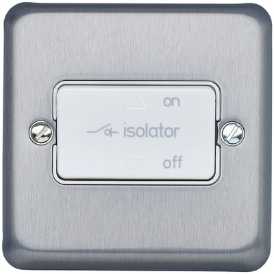 MK Electric Silver Albany Plus Fan Isolator Switch