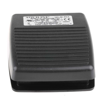 RS PRO Light Duty Momentary Foot Switch - Polymer Case Material, DP-CO, 15 A @ 250 V ac Contact Current, 250V Contact