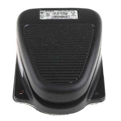 RS PRO Medium Duty Latching Clipper Foot Switch - Cast Iron Case Material, SP-CO, 20 A @ 125 V ac Contact Current, 250V
