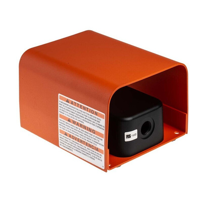 RS PRO Medium Duty Momentary Foot Switch - Aluminium Case Material, SP-CO, 16 A @ 250 V ac Contact Current, 250V