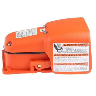 RS PRO Momentary Foot Switch - Cast Iron Case Material, DP-CO, 20 A @ 250 V ac Contact Current, 250V Contact Voltage