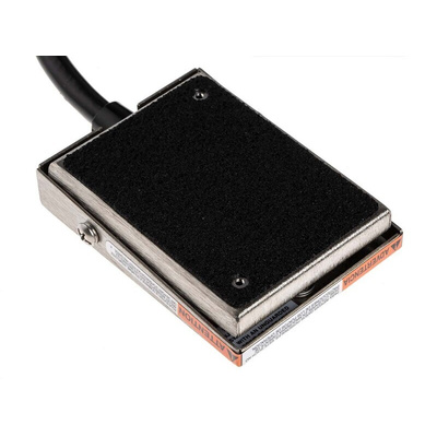 RS PRO Light Duty Momentary Foot Switch - Stainless Steel Case Material, SPST, 3 A @ 125 V ac Contact Current, 250V