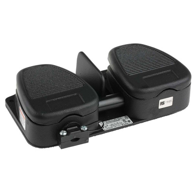 RS PRO Medium Duty Momentary Clipper Foot Switch - Cast Iron Case Material, SP-CO, 20 A @ 250 V ac Contact Current,