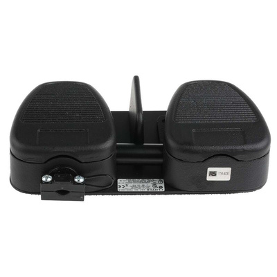 RS PRO Medium Duty Momentary Clipper Foot Switch - Cast Iron Case Material, SP-CO, 20 A @ 250 V ac Contact Current,