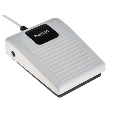 RS PRO Light Industrial Momentary USB programmable foot switch - Glass Fibre Reinforced Polymer Case Material, SPST, 25