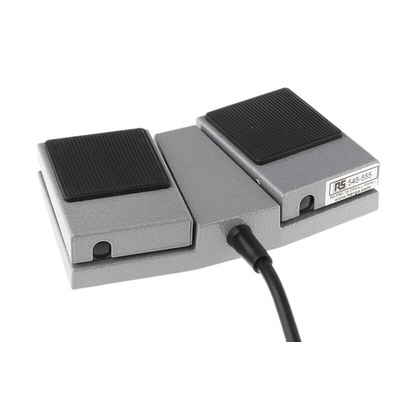 Herga General Purpose Momentary Foot Switch - 16 SWG Mild Steel Case Material, 2 X SPSTN/O, 3 A@ 24 V dc, 3 A@ 250 V ac