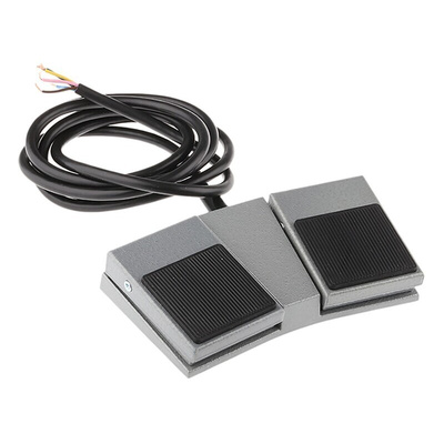 Herga General Purpose Momentary Foot Switch - 16 SWG Mild Steel Case Material, 2 X SPSTN/O, 3 A@ 24 V dc, 3 A@ 250 V ac