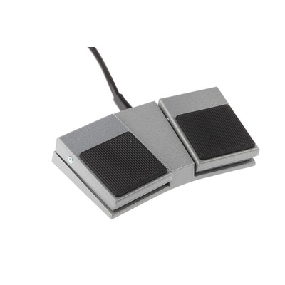 Herga General Purpose Momentary Foot Switch - 16 SWG Mild Steel Case Material, 2 X SPSTN/O, 3 A@ 24 V dc, 3 A@ 250 V ac