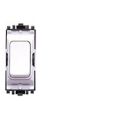 MK Electric 1 Way White Switch Insert Module 20A, Grid Plus Series