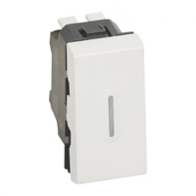 Legrand 2 Way White Switch Insert Module 6A, Mosaic Series