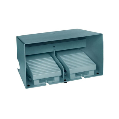Schneider Electric Industrial Duty Momentary On-Off Foot Switch - Metal Case Material, 2NC+2NO, 3 A, 270 mA Contact