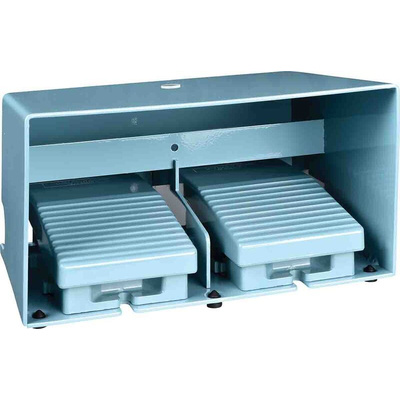 Schneider Electric Industrial Duty Momentary On-Off Foot Switch - Metal Case Material, 4NC+4NO, 3 A, 270 mA Contact