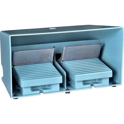 Schneider Electric Industrial Duty Momentary On-Off Foot Switch - Metal Case Material, 4NC+4NO, 3 A, 270 mA Contact