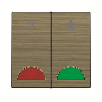 ABB Gold Do Not Disturb/Make Up Room Switch, 1 Way, 2 Gang, AMD