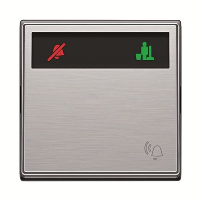ABB Silver Do Not Disturb/Make Up Room Switch, 1 Way, 2 Gang, AMD
