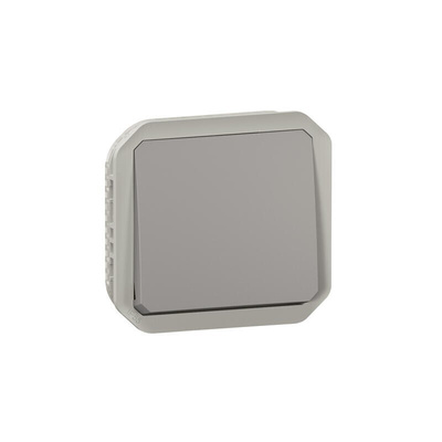 Legrand Grey Push Button Light Switch, 1 Way