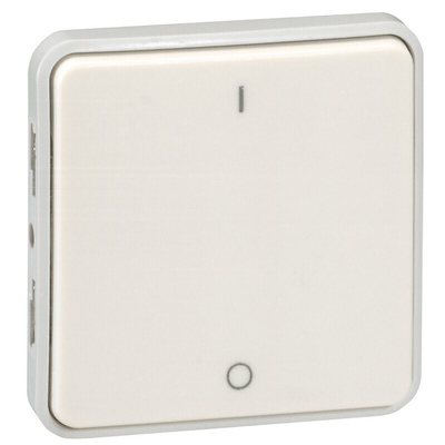 Legrand Black Push Button Light Switch, 1 Way