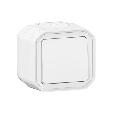 Legrand Black Push Button Light Switch, 1 Way