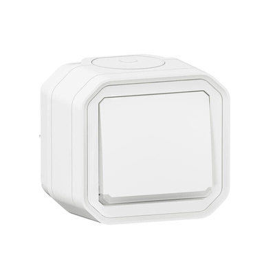 Legrand Black Push Button Light Switch, 1 Way