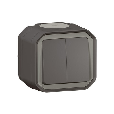 Legrand Grey Push Button Light Switch, 1 Way