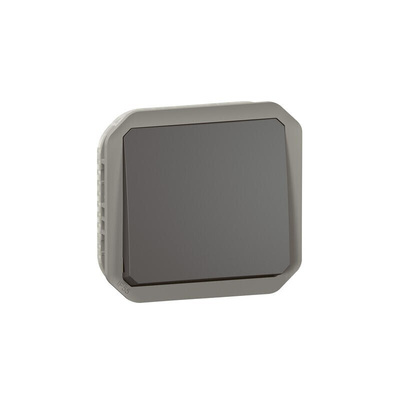 Legrand Grey Push Button Light Switch, 1 Way
