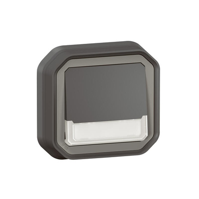 Legrand Grey Push Button Light Switch, 1 Way