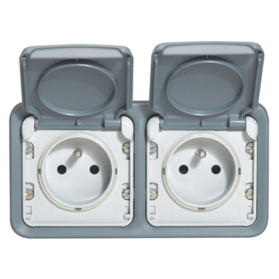Legrand Grey Push Button Light Switch, 1 Way